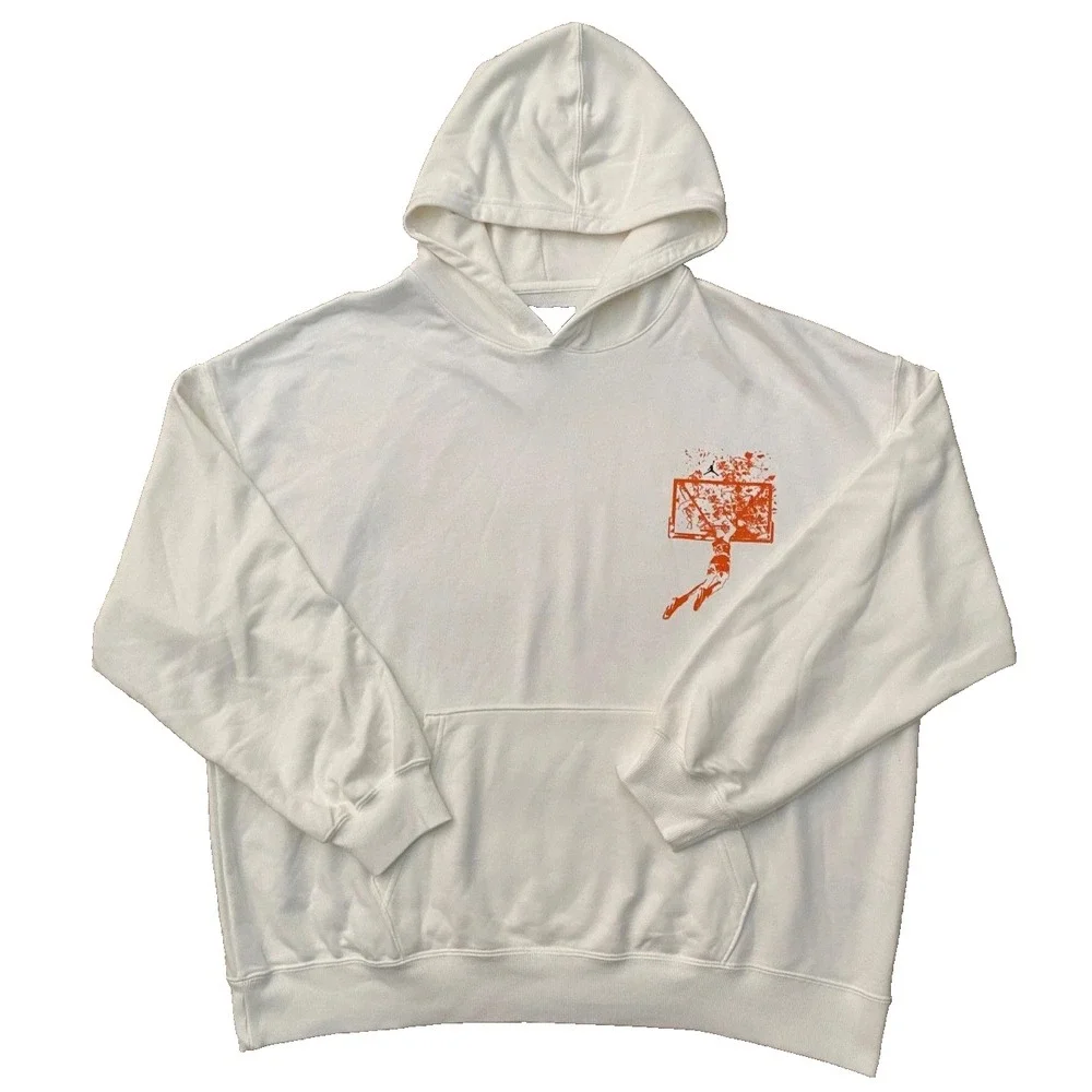 Nike Jordan Hoodie Mens XL Sweatshirt Brooklyn Oversized Pullover IF5853-133